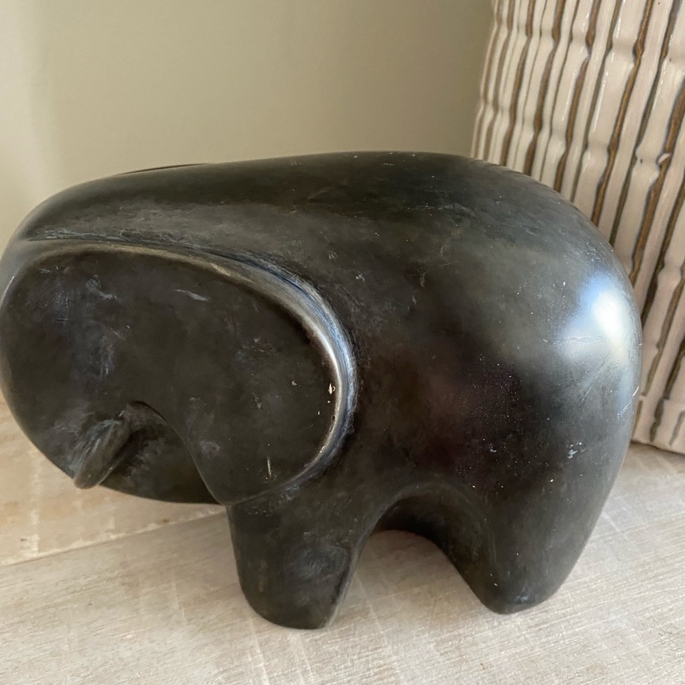 Natural Stone Carved “lucky” Elephant - Picture 4 of 4
